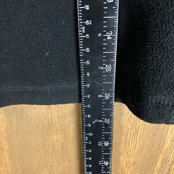 Eddie Bauer Mens Sweatshirt Black Fleece 1/4 Zip Outdoor Long Sleeve Large - Picture 9 of 12